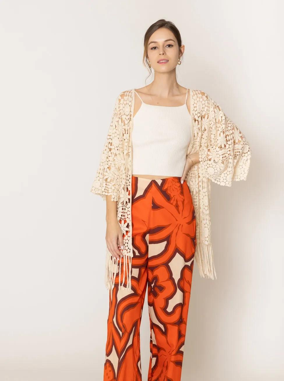 Crochet Cardigan sold by Charming Charlie