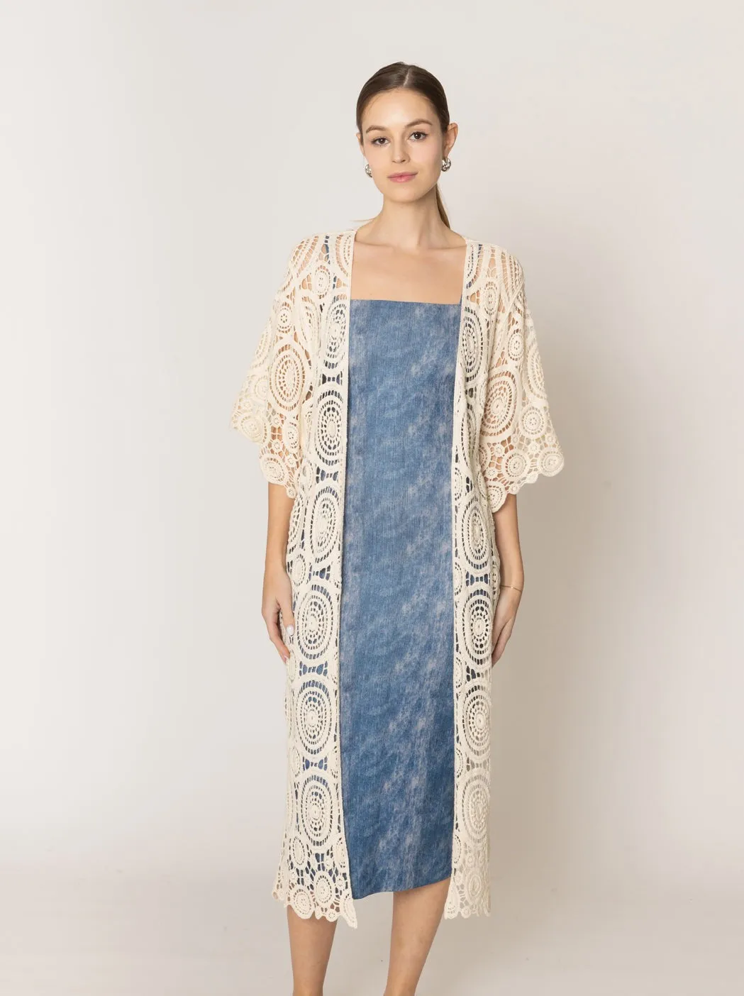 Crochet Cardigan sold by Charming Charlie