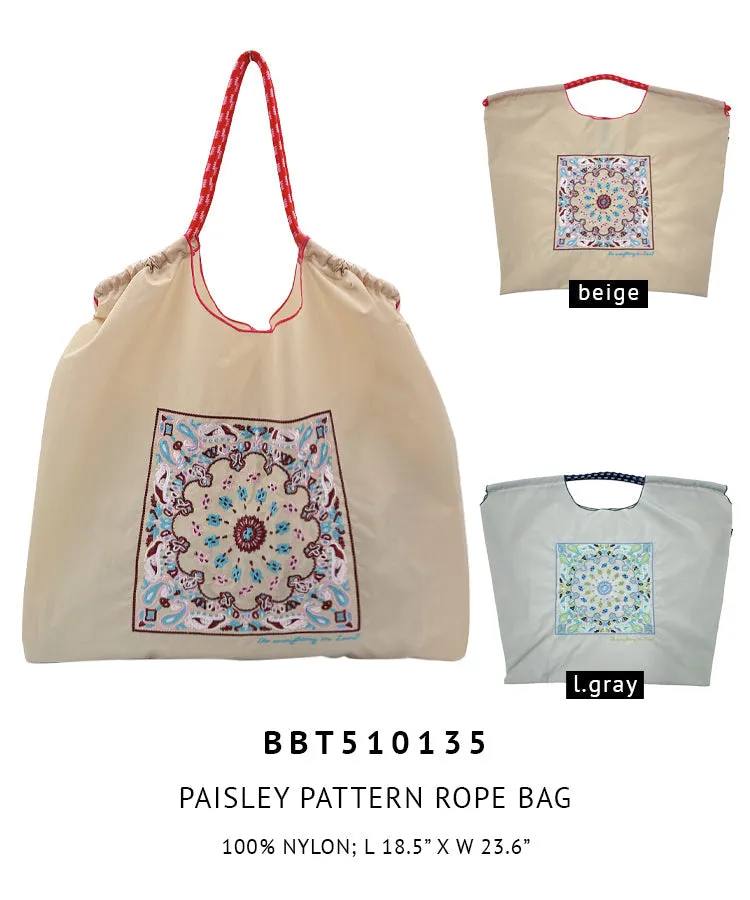 Paisley Pattern Rope Bag sold by Charming Charlie product image thumbnail 4