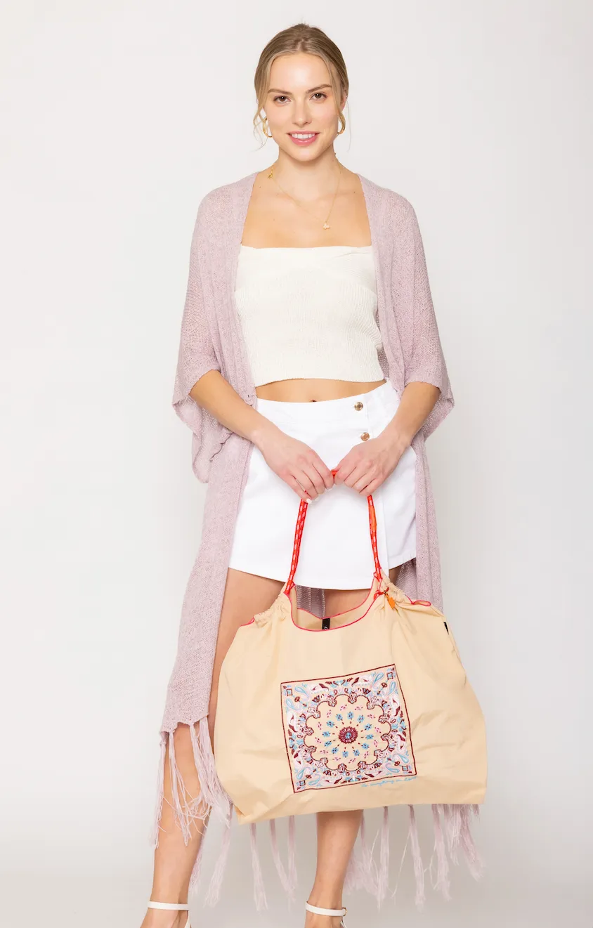 Paisley Pattern Rope Bag sold by Charming Charlie