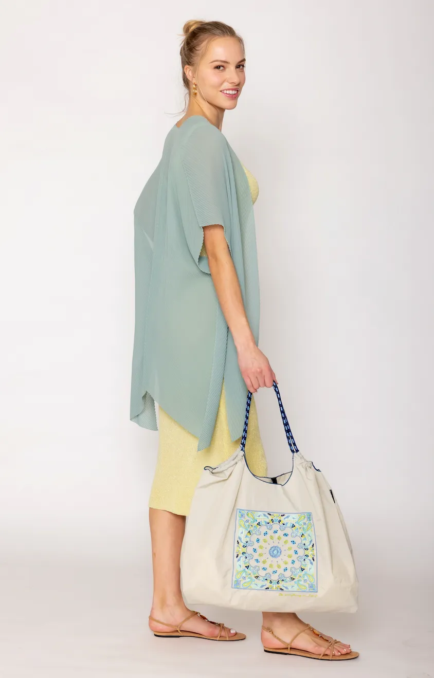 Paisley Pattern Rope Bag sold by Charming Charlie product image thumbnail 3