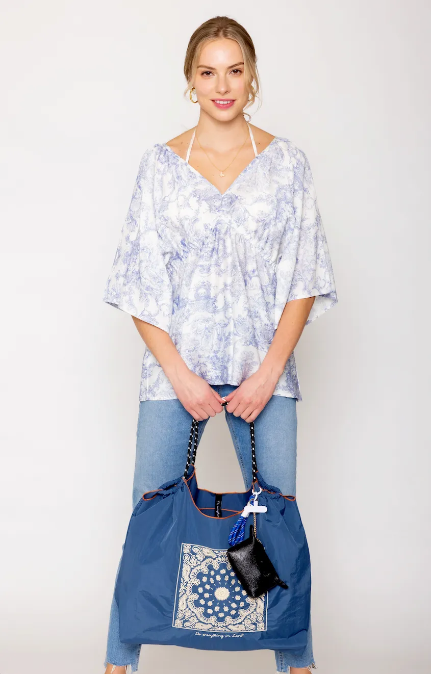 Paisley Pattern Rope Bag sold by Charming Charlie product image thumbnail 3