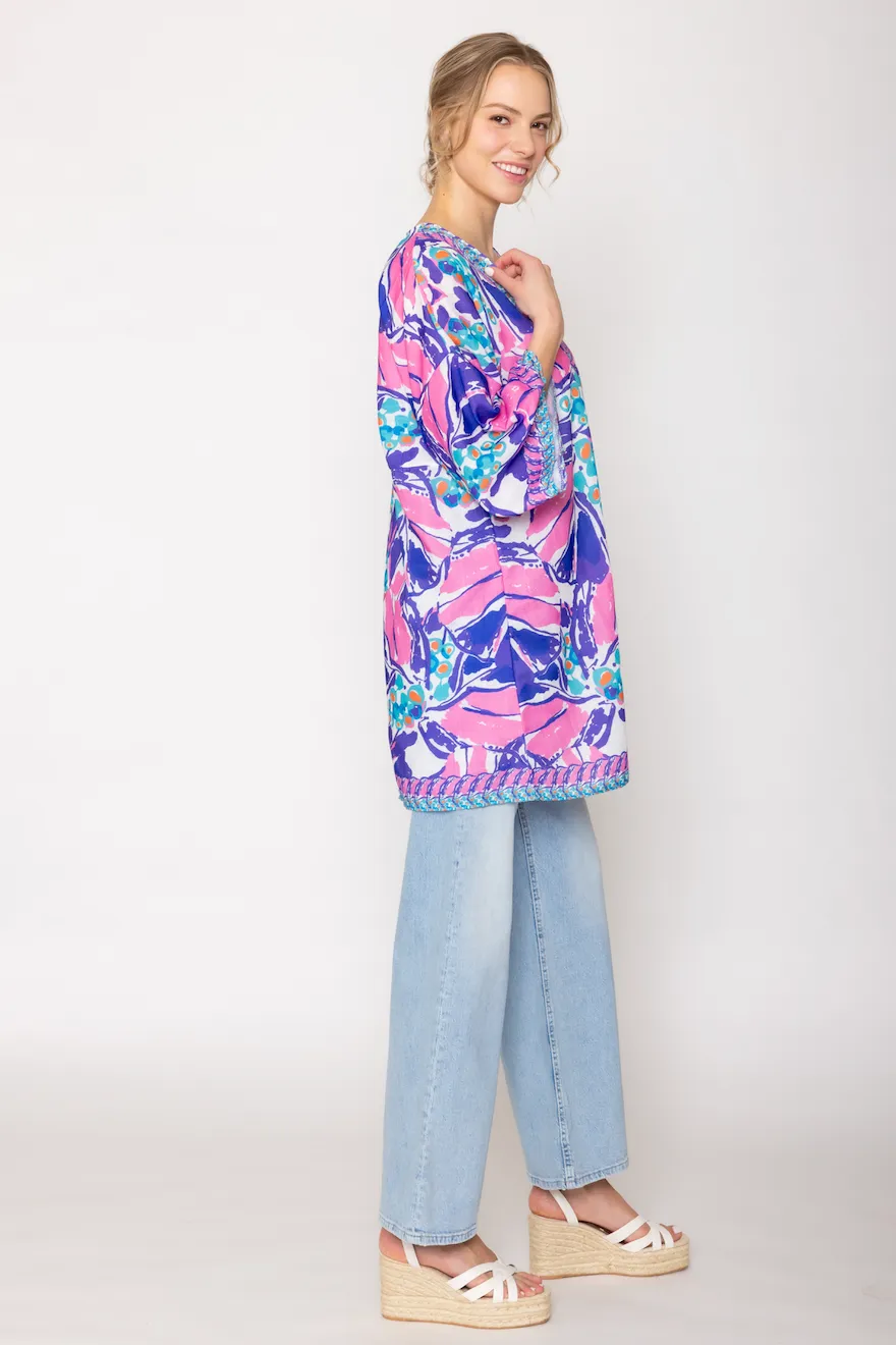 Tropical Print Poncho sold by Charming Charlie product image thumbnail 5