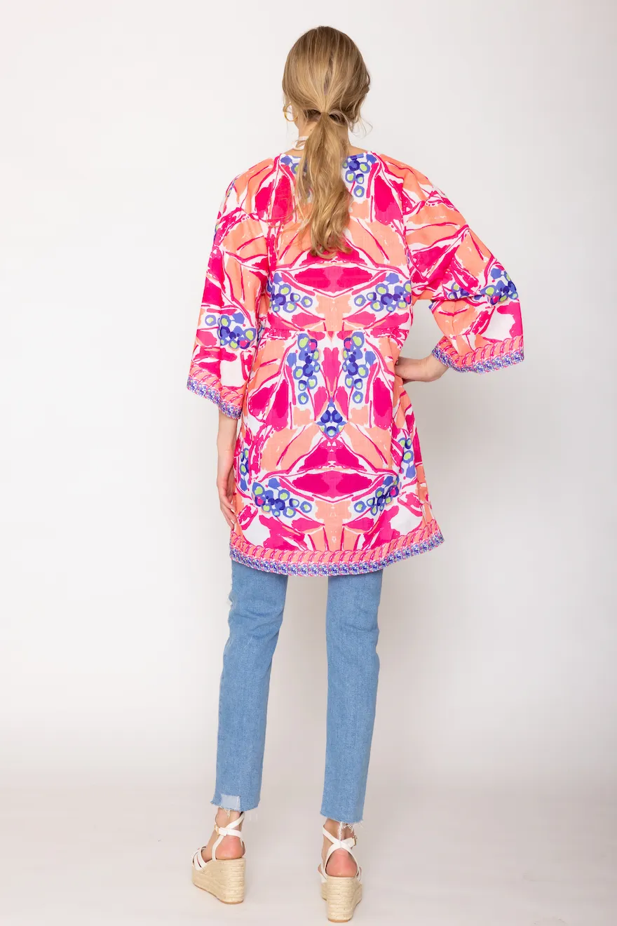 Tropical Print Poncho sold by Charming Charlie product image thumbnail 3