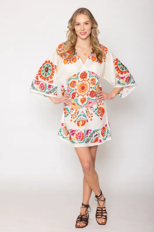 Floral Boho Print Poncho sold by Charming Charlie