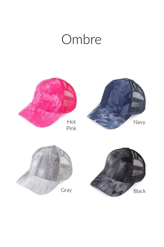 CC Ombre Ponytail Hat Cap sold by Charming Charlie product image thumbnail 2