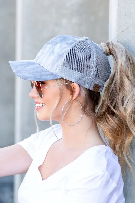 CC Ombre Ponytail Hat Cap sold by Charming Charlie product image thumbnail 4