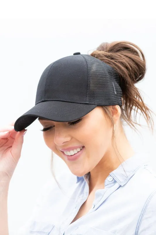 CC Messy Bun Hat Cap sold by Charming Charlie