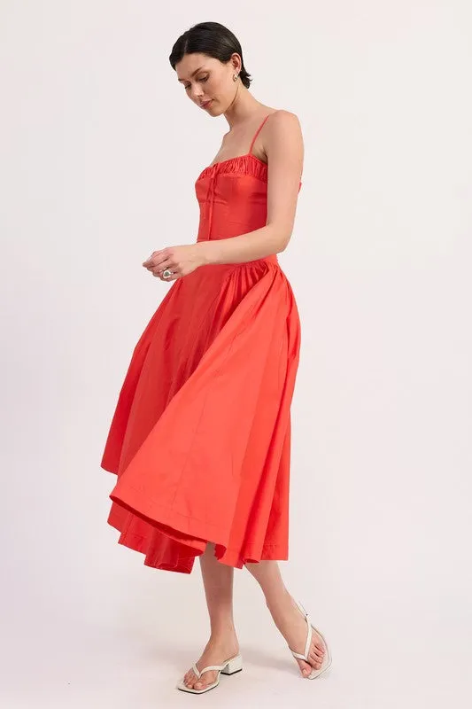 CORSET BUSTIER MIDI A LINE DRESS sold by Charming Charlie product image thumbnail 4