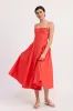 CORSET BUSTIER MIDI A LINE DRESS sold by Charming Charlie