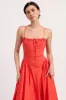 CORSET BUSTIER MIDI A LINE DRESS sold by Charming Charlie