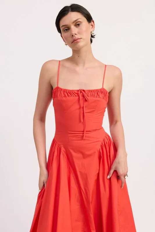 CORSET BUSTIER MIDI A LINE DRESS sold by Charming Charlie product image thumbnail 3