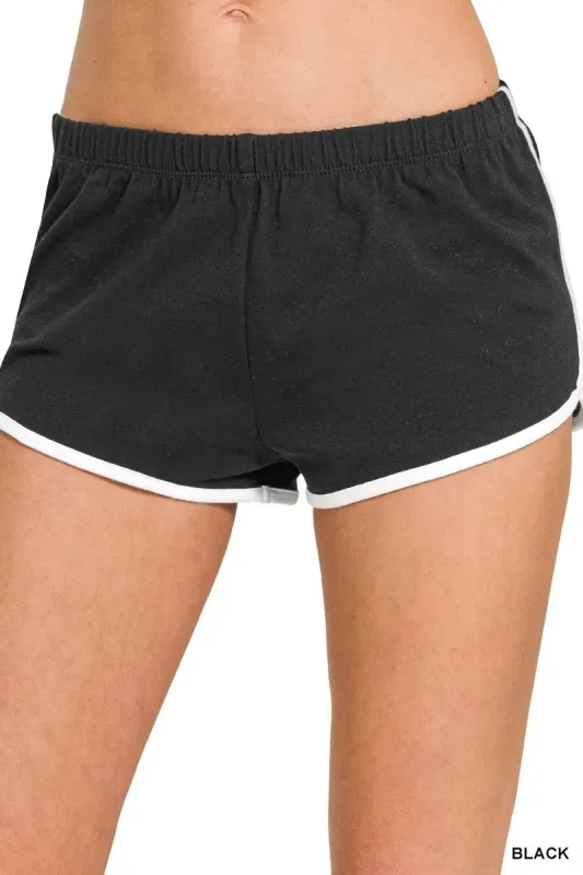 Zenana Elastic Waistband Dolphin Shorts sold by Charming Charlie
