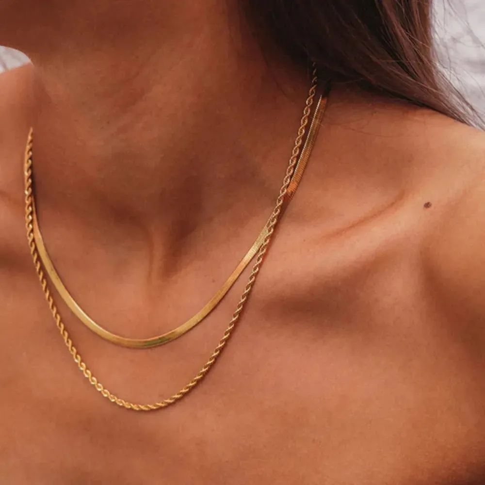 Double Layered Chain Necklace sold by Charming Charlie product image thumbnail 4