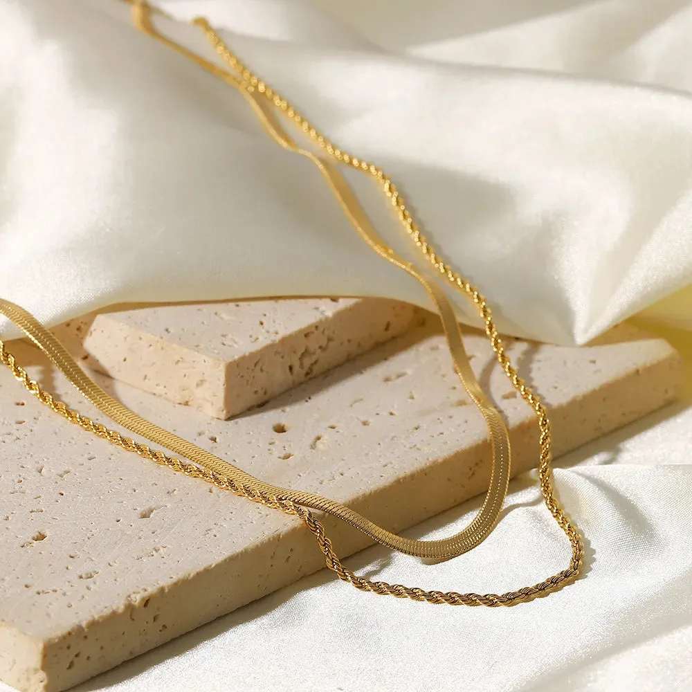 Double Layered Chain Necklace sold by Charming Charlie product image thumbnail 5