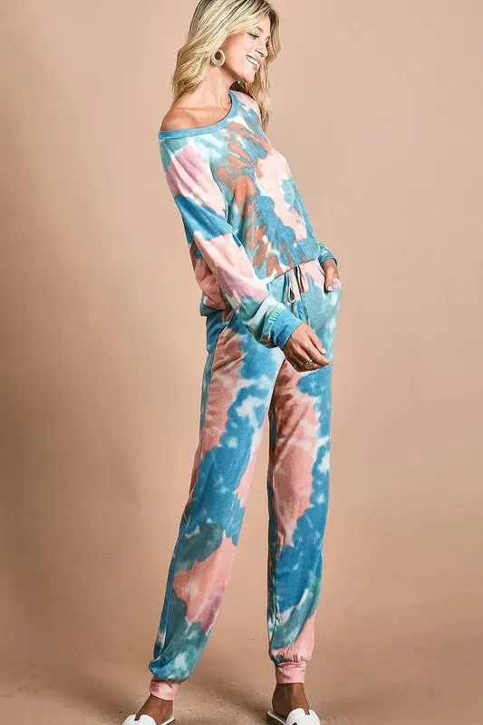 BiBi Tie Dye French Terry Jogger Pants sold by Charming Charlie product image thumbnail 5