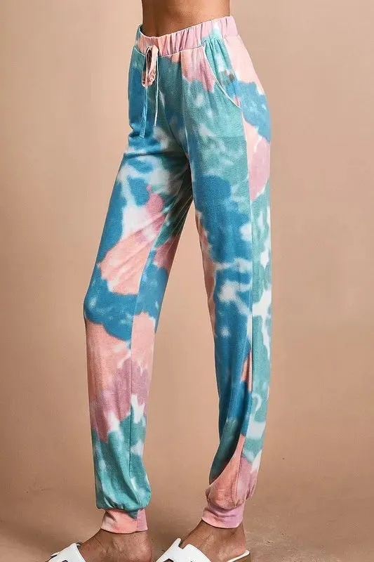 BiBi Tie Dye French Terry Jogger Pants sold by Charming Charlie product image thumbnail 3