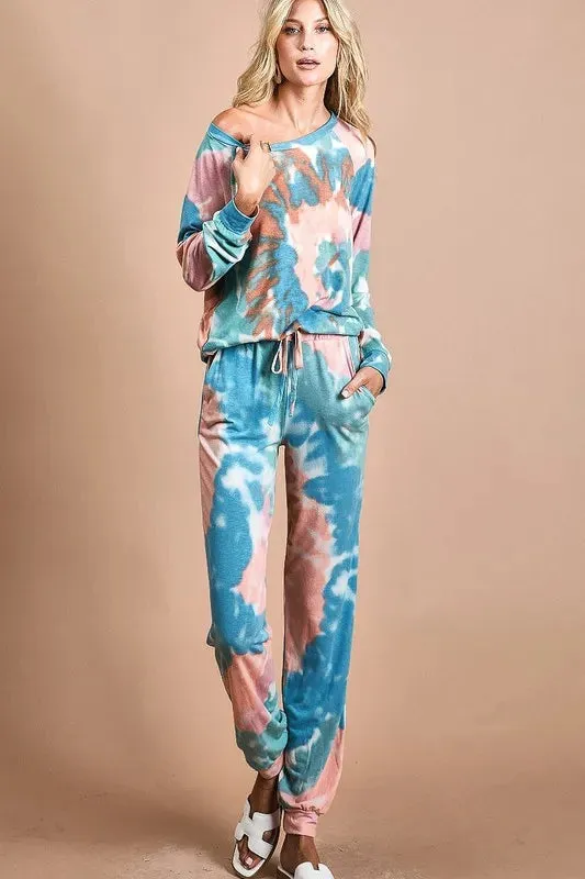 BiBi Tie Dye French Terry Jogger Pants sold by Charming Charlie product image thumbnail 4