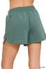 Zenana Scuba Elastic Waistband Dolphin Shorts sold by Charming Charlie