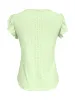Eyelet Button-Front Flutter Sleeve Top sold by Charming Charlie