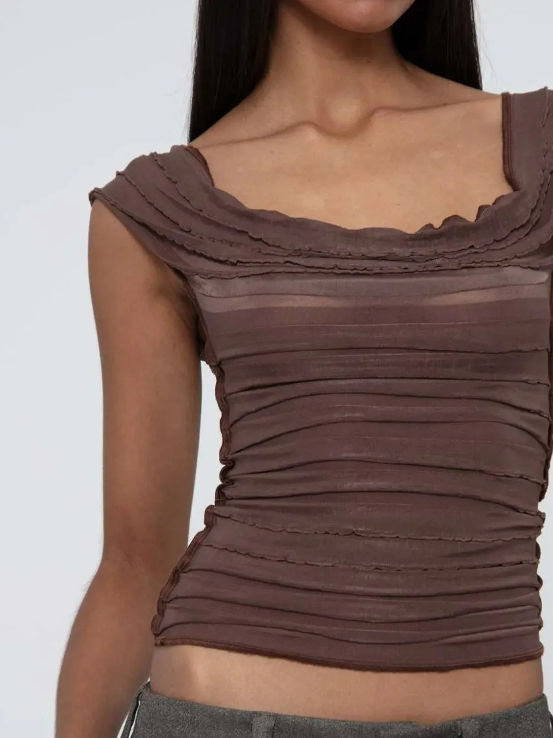 Ruched Solid Tank sold by Charming Charlie product image thumbnail 2