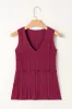 Ribbed Textured Exposed Stitching Knit Tank Top sold by Charming Charlie