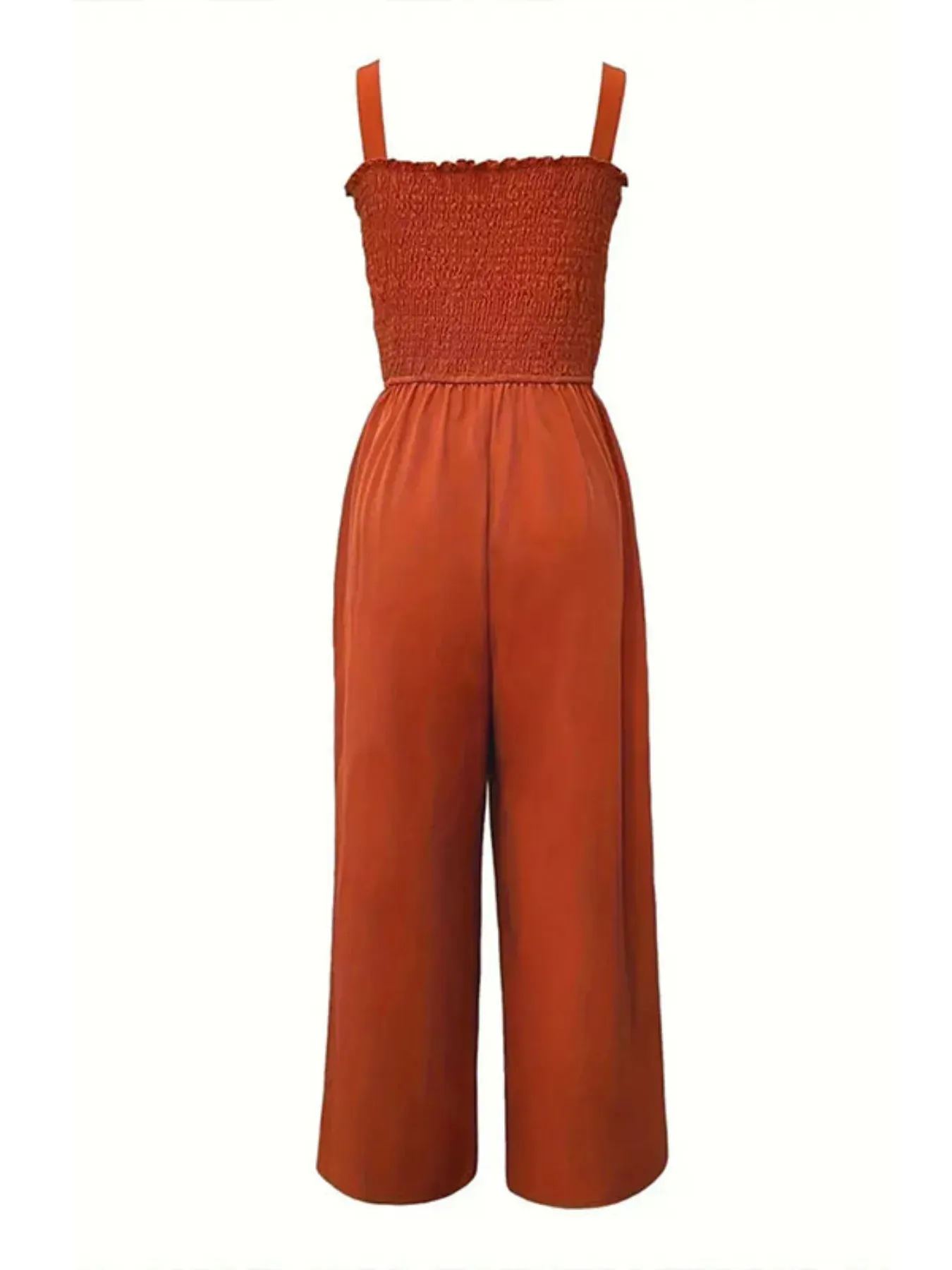 Smocked Wide Leg Jumpsuit sold by Charming Charlie product image thumbnail 4