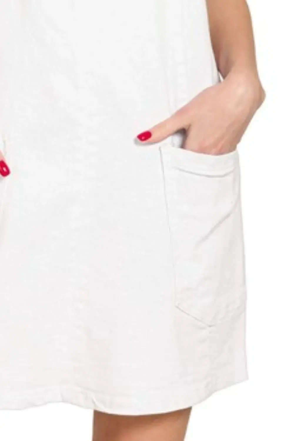 Zenana Washed Adjustable Strap Denim Overall Dress sold by Charming Charlie product image thumbnail 3