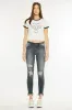 Kancan High Rise Distressed Ankle Skinny Jeans sold by Charming Charlie