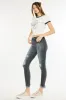 Kancan High Rise Distressed Ankle Skinny Jeans sold by Charming Charlie