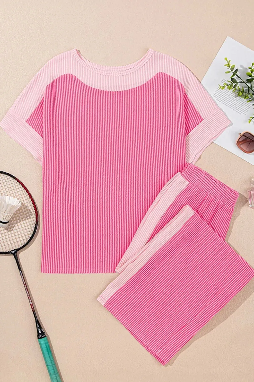 2-tone Colorblock Patchwork Corded 2pcs Outfit sold by Charming Charlie product image thumbnail 5