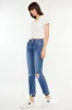 Kancan High Rise Distressed Slim Straight Jeans sold by Charming Charlie