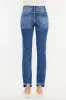 Kancan High Rise Distressed Slim Straight Jeans sold by Charming Charlie