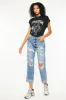 Kancan Mid Rise Distressed Boyfriend Fit Jeans sold by Charming Charlie