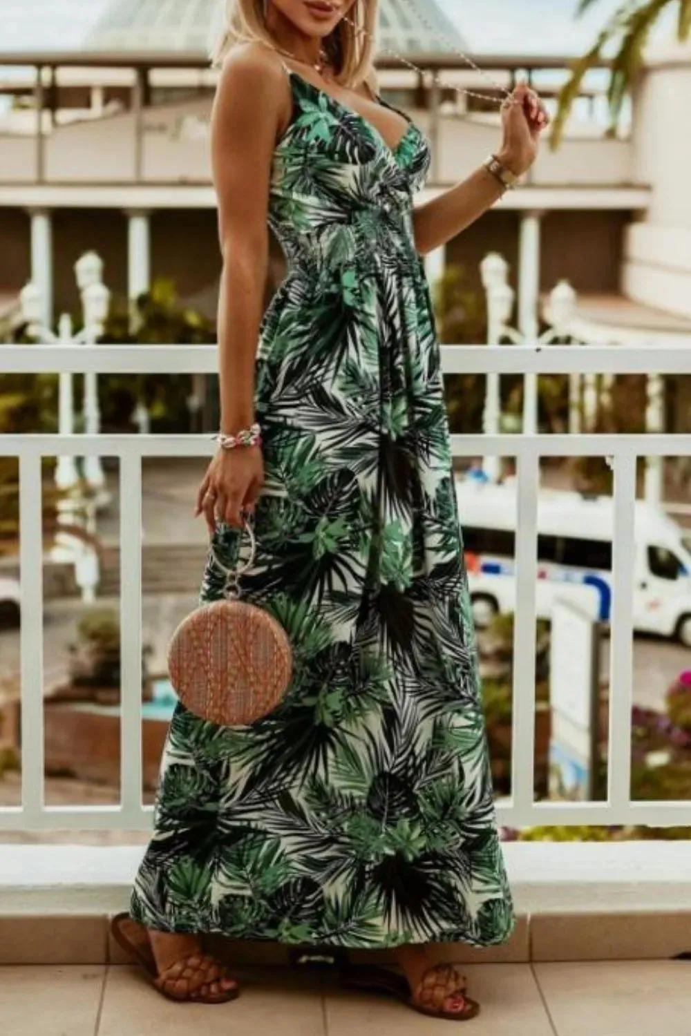 Printed Spaghetti Strap Maxi Dress sold by Charming Charlie product image thumbnail 2