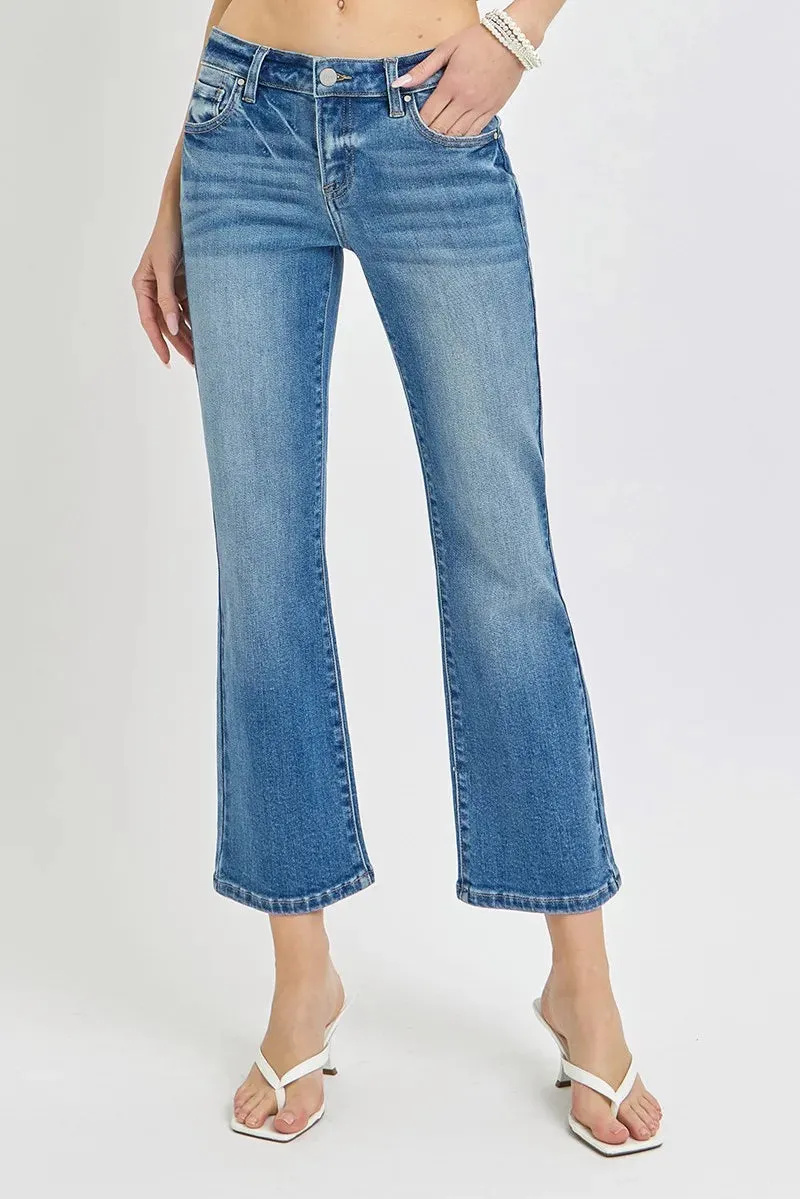 RISEN Full Size Low Rise Crop Flare Jeans Plus Size sold by Charming Charlie product image thumbnail 4