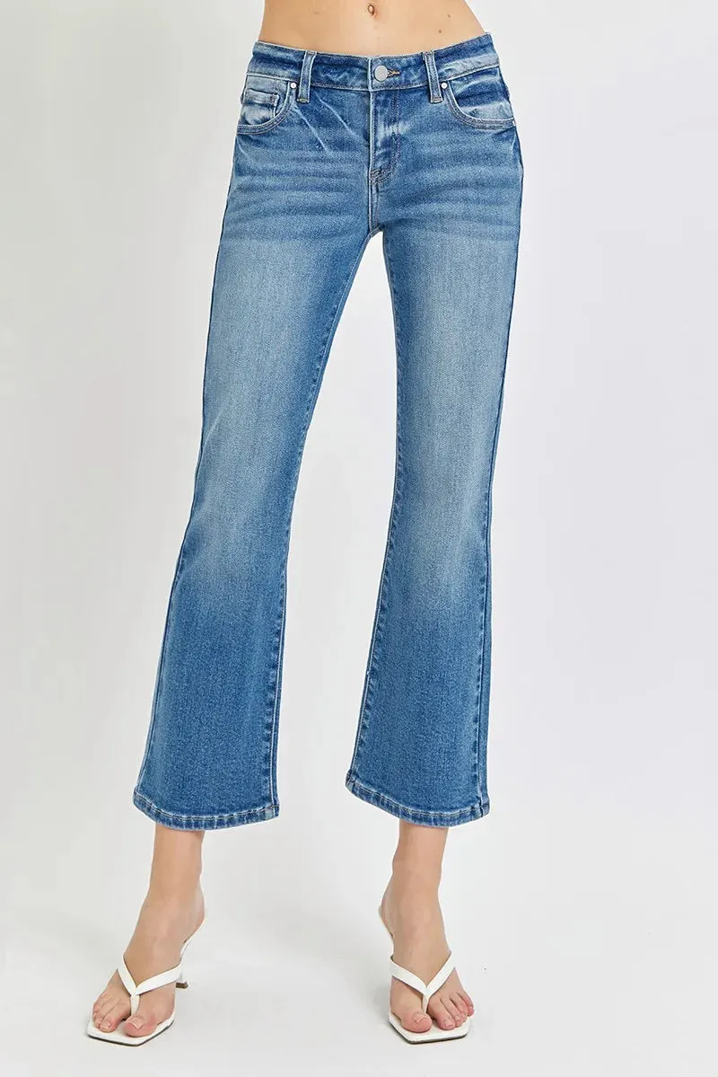 RISEN Full Size Low Rise Crop Flare Jeans Plus Size sold by Charming Charlie product image thumbnail 2