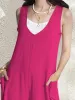 V-Neck Wide Leg Jumpsuit sold by Charming Charlie