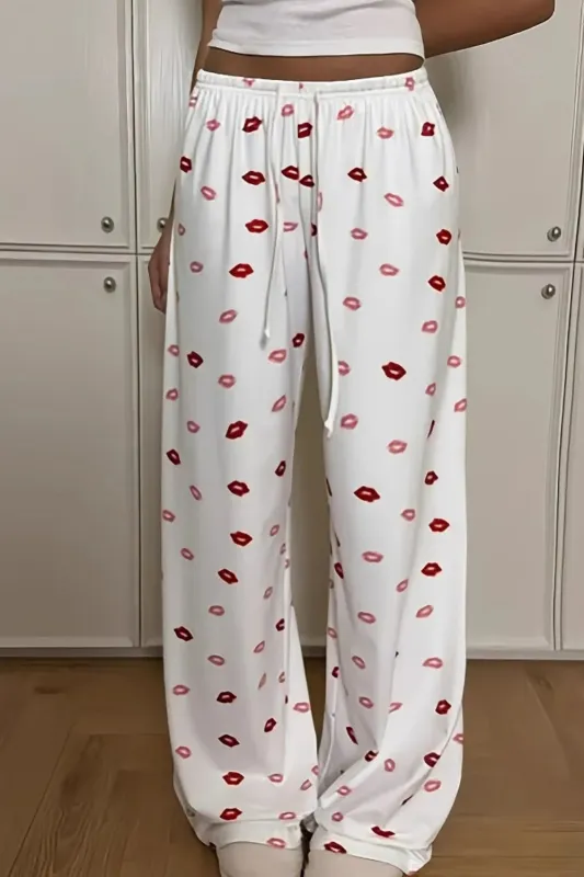 Lips Print Wide Leg Pants sold by Charming Charlie