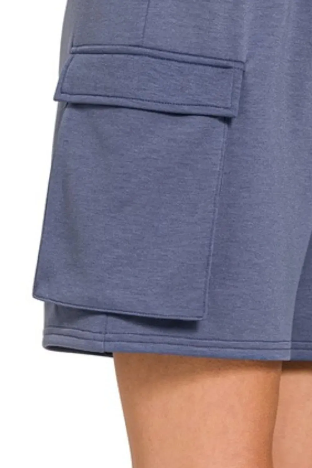 Zenana Scuba Thigh Pocket Shorts sold by Charming Charlie product image thumbnail 3