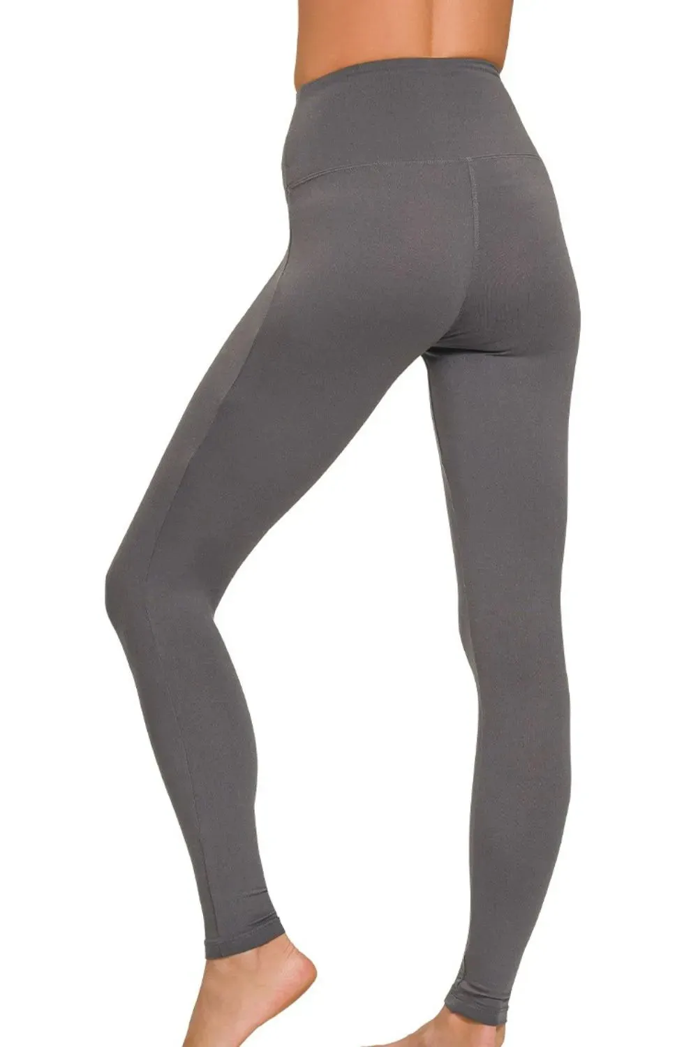 Zenana Premium Microfiber Wide Waistband Leggings sold by Charming Charlie product image thumbnail 3