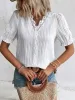 Full Size Lace Detail V-Neck Blouse Plus Size sold by Charming Charlie