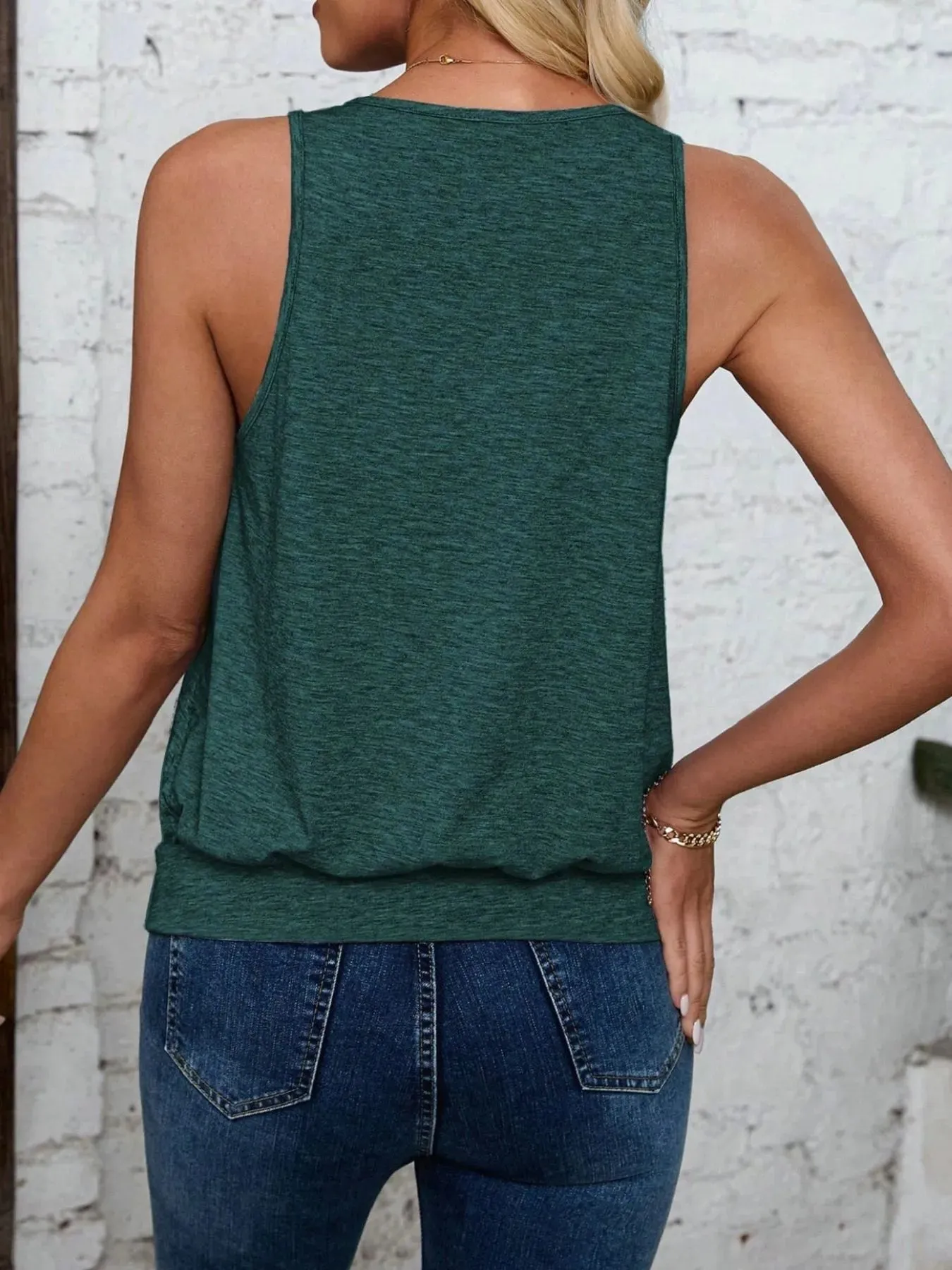 Solid V-Neck Tank sold by Charming Charlie product image thumbnail 3