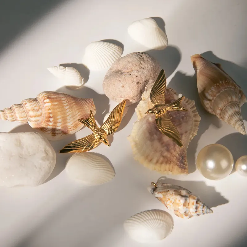 18K Gold-Plated Bird Stud Earrings sold by Charming Charlie