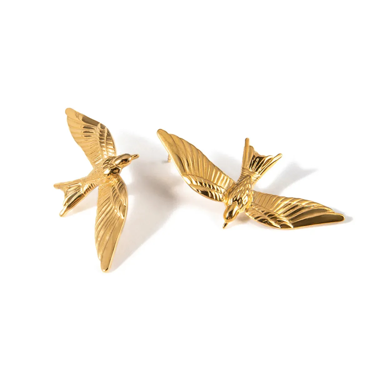 18K Gold-Plated Bird Stud Earrings sold by Charming Charlie product image thumbnail 2