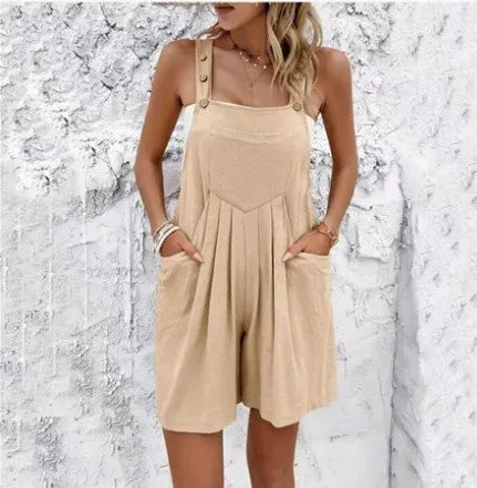 Casual Women's Linen Overalls sold by Charming Charlie product image thumbnail 2
