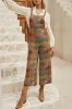 Floral Print Crossed Straps Ankle-length Jumpsuit sold by Charming Charlie