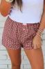 Plaid Gingham Printed High Waist Shorts sold by Charming Charlie