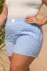 Plaid Gingham Printed High Waist Shorts sold by Charming Charlie