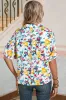 Peacock Blue Floral Print Boho Pop of Color Neckli sold by Charming Charlie
